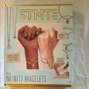 DIY Infinity Bracelets Set - Gold and Silver